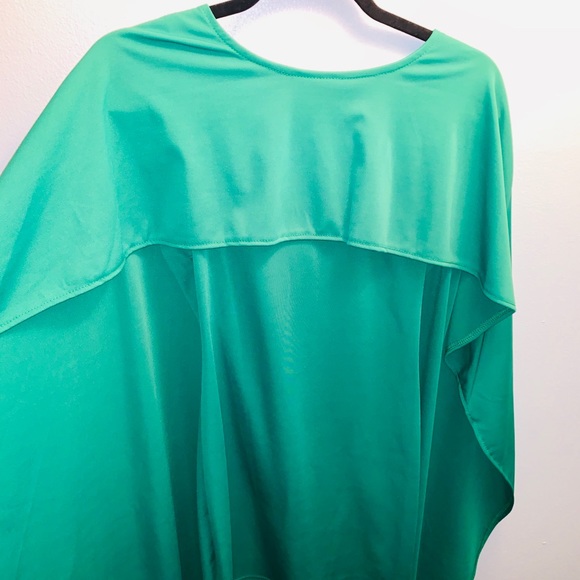 NWOT ~ Green Cape Dress Size M - Picture 5 of 8